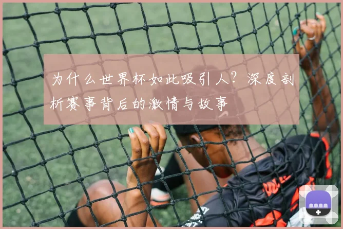 为什么世界杯如此吸引人？深度剖析赛事背后的激情与故事