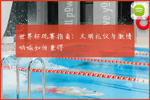 世界杯观赛指南：文明礼仪与激情呐喊如何兼得