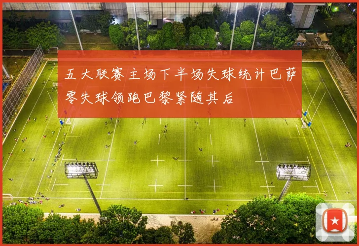 五大联赛主场下半场失球统计巴萨零失球领跑巴黎紧随其后