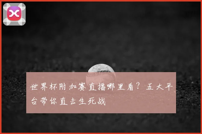 世界杯附加赛直播哪里看？五大平台带你直击生死战