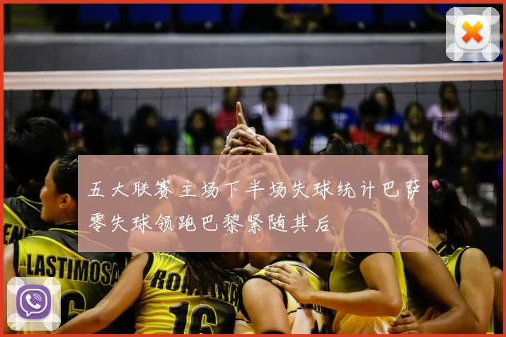 五大联赛主场下半场失球统计巴萨零失球领跑巴黎紧随其后