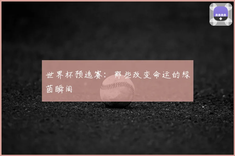 世界杯预选赛：那些改变命运的绿茵瞬间